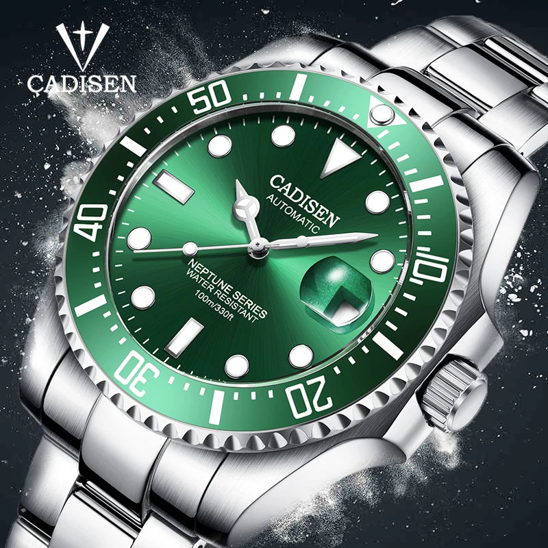 Automatic Mechanical Men Watch Simple Sports Luminous Watches For Men CADISEN Luxury Stainless Steel Band Watch Men reloj hombre 
Automatic Mechanical Men Watch Simple Sports Luminous Watches For Men CADISEN Luxury Stainless Steel Band Watch Men reloj hombre