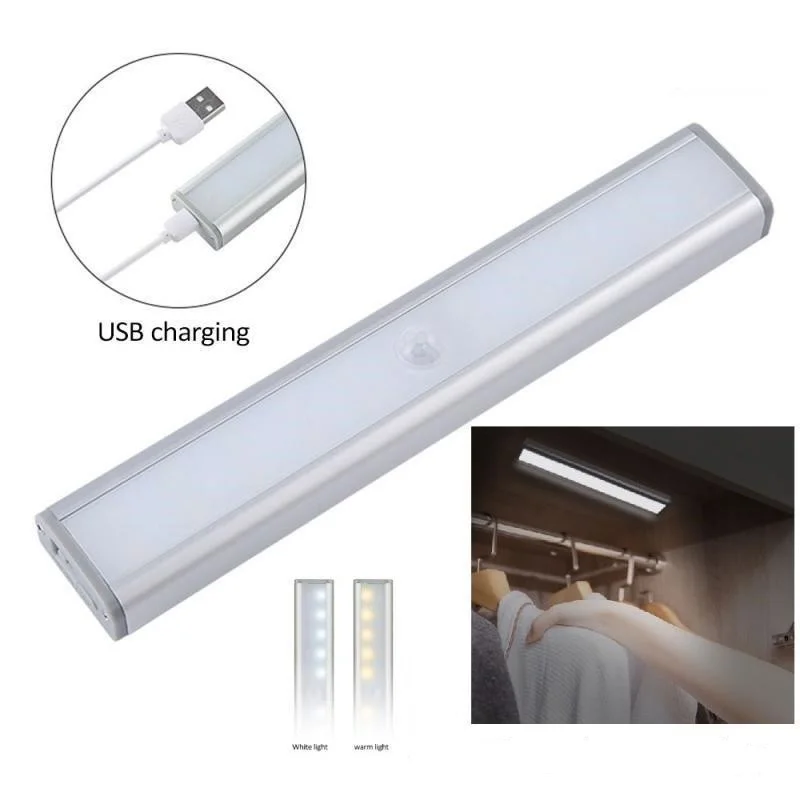 PIR LED Sensor Light Cupboard Wardrobe Bed Lamp LED Under Cabinet Night Light for Closet Stairs Kitchen Night Lights
PIR LED Sensor Light Cupboard Wardrobe Bed Lamp LED Under Cabinet Night Light for Closet Stairs Kitchen Night Lights