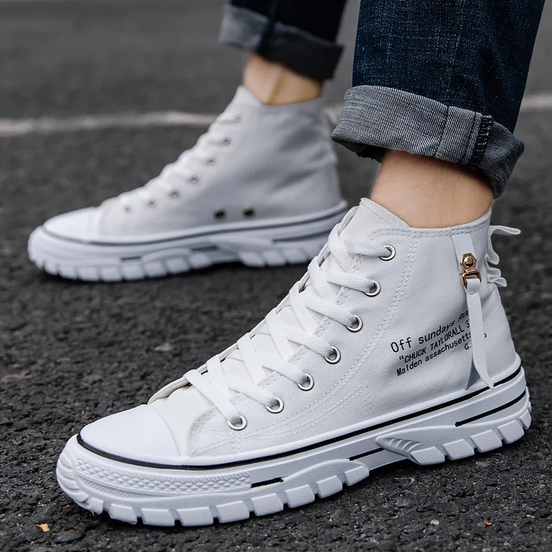 Mens Casual High-top Shoes Fashion Men Tennis Blue Black Breathable Canvas Sneakers Male Trainers Skateboard Trend Tides Shoes
Mens Casual High-top Shoes Fashion Men Tennis Blue Black Breathable Canvas Sneakers Male Trainers Skateboard Trend Tides Shoes