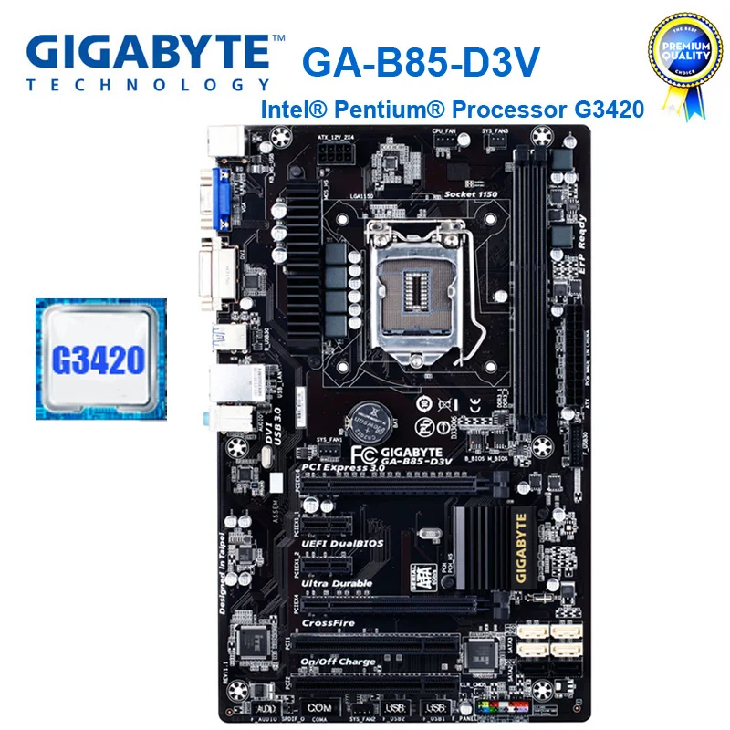 Gigabyte GA-B85-D3V с процессором G3420 оригинальная материнская плата LGA 1150 DDR3 USB3.0 B85 B85-D3V десктопная материнская плата восстановление системной платы
Gigabyte GA-B85-D3V с процессором G3420 оригинальная материнская плата LGA 1150 DDR3 USB3.0 B85 B85-D3V десктопная материнская плата восстановление системной платы