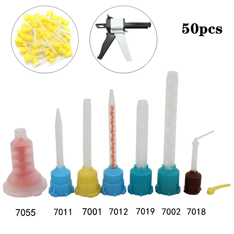 50PCS Disposable Dental Impression Mixing Tips Mixing Tube Silicone Rubber Film Dental Product Dentistry Materials
50PCS Disposable Dental Impression Mixing Tips Mixing Tube Silicone Rubber Film Dental Product Dentistry Materials