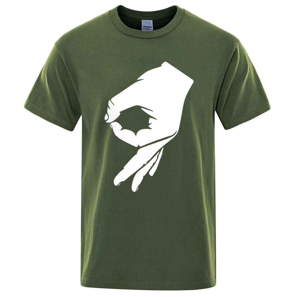 Мужская модная хипстерская футболка с коротким рукавом и надписью OK Hand лето 2021
