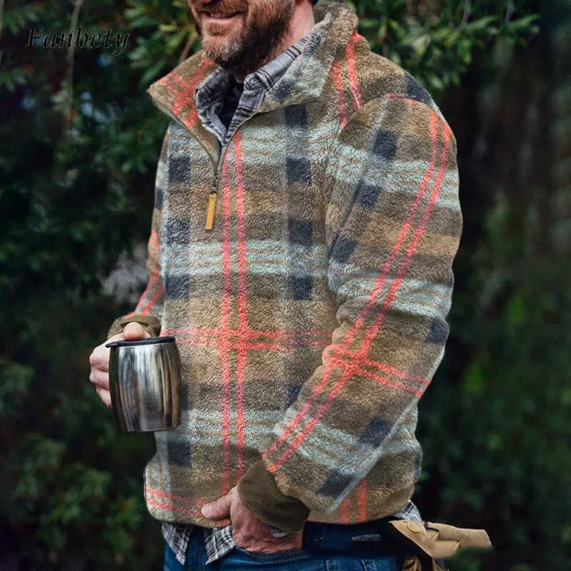 Модные теплые шерстяные Джемперы, Осенний Камуфляжный свободный свитер с длинным рукавом, Зимние Повседневные флисовые мужские топы с отло... 
Модные теплые шерстяные Джемперы, Осенний Камуфляжный свободный свитер с длинным рукавом, Зимние Повседневные флисовые мужские топы с отло...