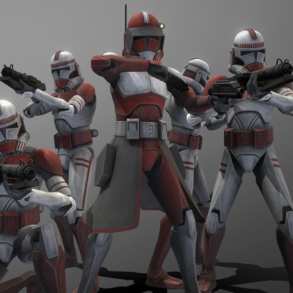 10 шт./лот клон солдатики coruscan Guard Troopers с командиром лисицы строительные блоки