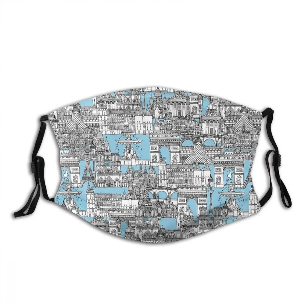 Paris Toile Cornflower Eiffel Tower Non Disposable Printed Mouth Face Mask with Filters Anti Haze Protection Cover Respirator
Paris Toile Cornflower Eiffel Tower Non Disposable Printed Mouth Face Mask with Filters Anti Haze Protection Cover Respirator