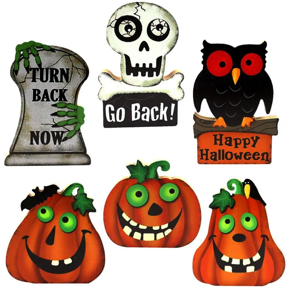 Fashion Lightweight Pumpkin Ghost Shape Table Wooden Ornament Anti-rust Halloween Ornament Attractive Home Decoration
Fashion Lightweight Pumpkin Ghost Shape Table Wooden Ornament Anti-rust Halloween Ornament Attractive Home Decoration