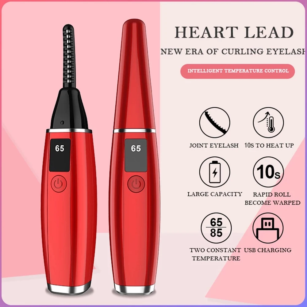 Electric Eyelash Curler Lash Heated Lifting Eyelashes Perm USB Rechargeable Heated Eyelash Lifting Tool With LED Screen Display
Electric Eyelash Curler Lash Heated Lifting Eyelashes Perm USB Rechargeable Heated Eyelash Lifting Tool With LED Screen Display