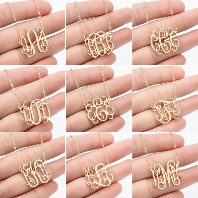 30pcs Vintage Stainless Steel 26 Letter Necklace Women's Jewelry Collar Collier B D K J Name Necklaces Dropshipping
30pcs Vintage Stainless Steel 26 Letter Necklace Women's Jewelry Collar Collier B D K J Name Necklaces Dropshipping