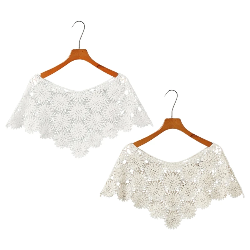 Women Knit Hollow Out Shawl Wrap Wedding Bridal Bolero Flapper Cover Up Crochet Sunflower Lace Scarf Shrug Cape Poncho
Women Knit Hollow Out Shawl Wrap Wedding Bridal Bolero Flapper Cover Up Crochet Sunflower Lace Scarf Shrug Cape Poncho