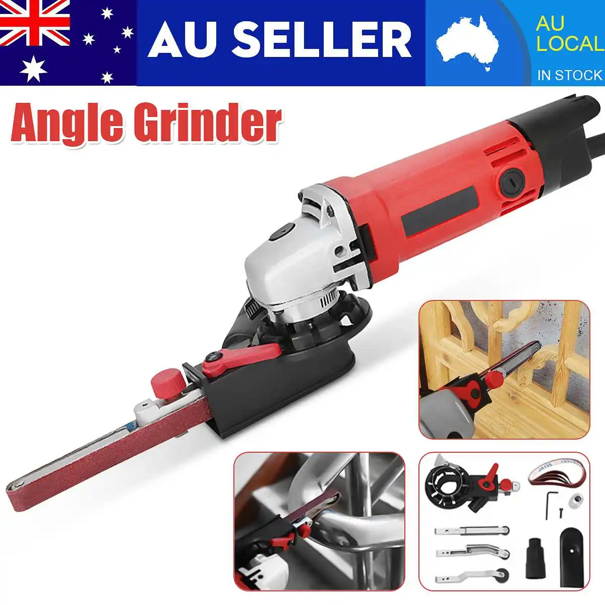 M10 M14 Angle Grinder DIY Sander Sanding Belt Adapter Woodworking Grinding Machine Bandfile Belt Head Sander for 100mm 125mm
M10 M14 Angle Grinder DIY Sander Sanding Belt Adapter Woodworking Grinding Machine Bandfile Belt Head Sander for 100mm 125mm