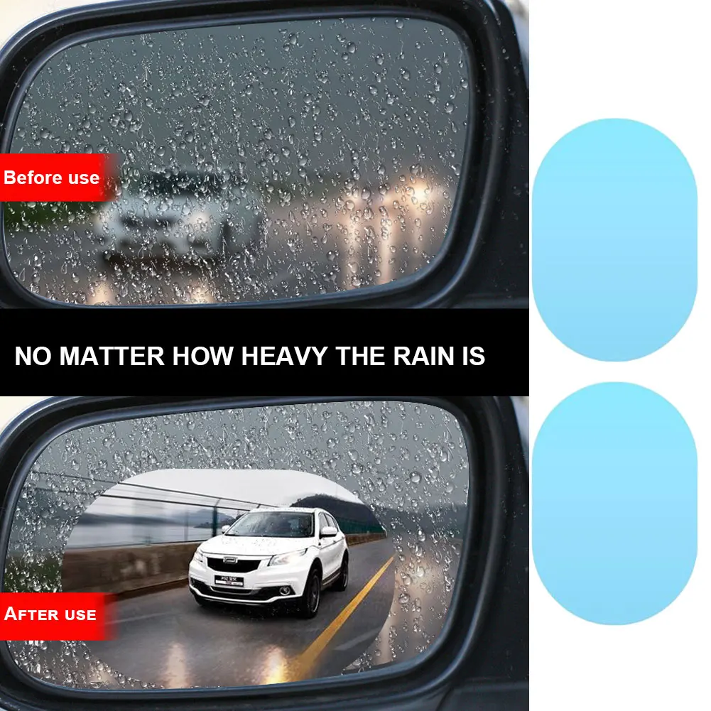 2 Pcs Soft Anti Fog Car Rainproof Clear Film Rearview Mirror Protective Anti Fog Waterproof Film Auto Sticker Accessories
2 Pcs Soft Anti Fog Car Rainproof Clear Film Rearview Mirror Protective Anti Fog Waterproof Film Auto Sticker Accessories