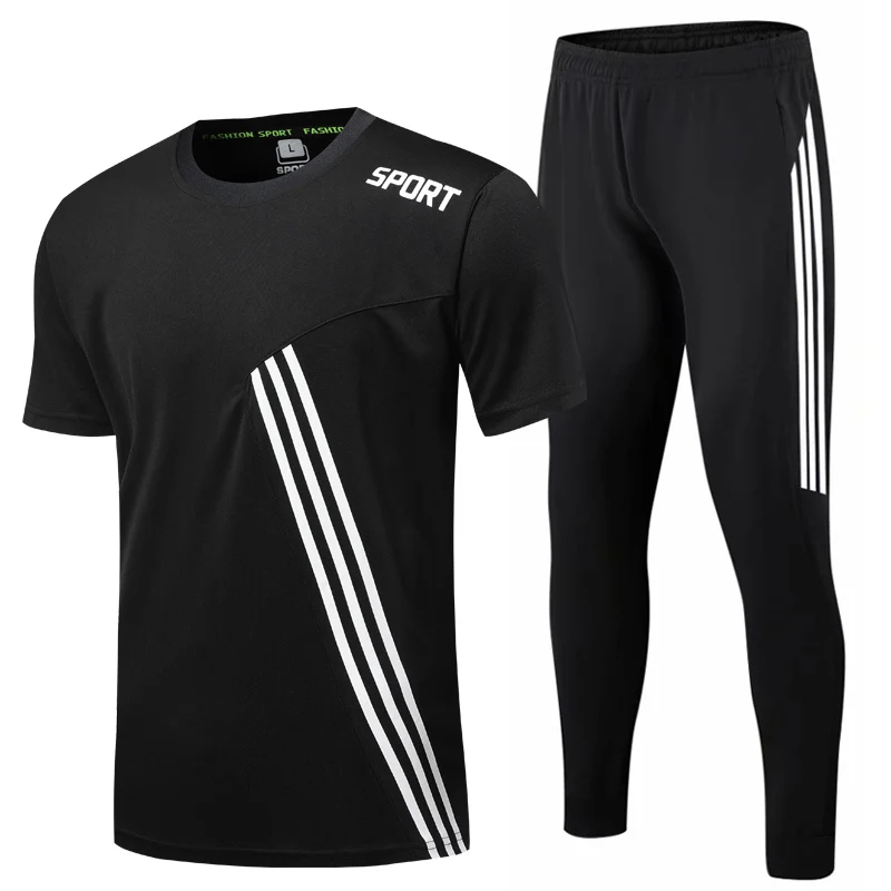 Sports Training Shirts And Men Pants Running Outdoor Set Zipper Pocket Athletic Soccer Jogging Male Gym Cycling Trousers
Sports Training Shirts And Men Pants Running Outdoor Set Zipper Pocket Athletic Soccer Jogging Male Gym Cycling Trousers