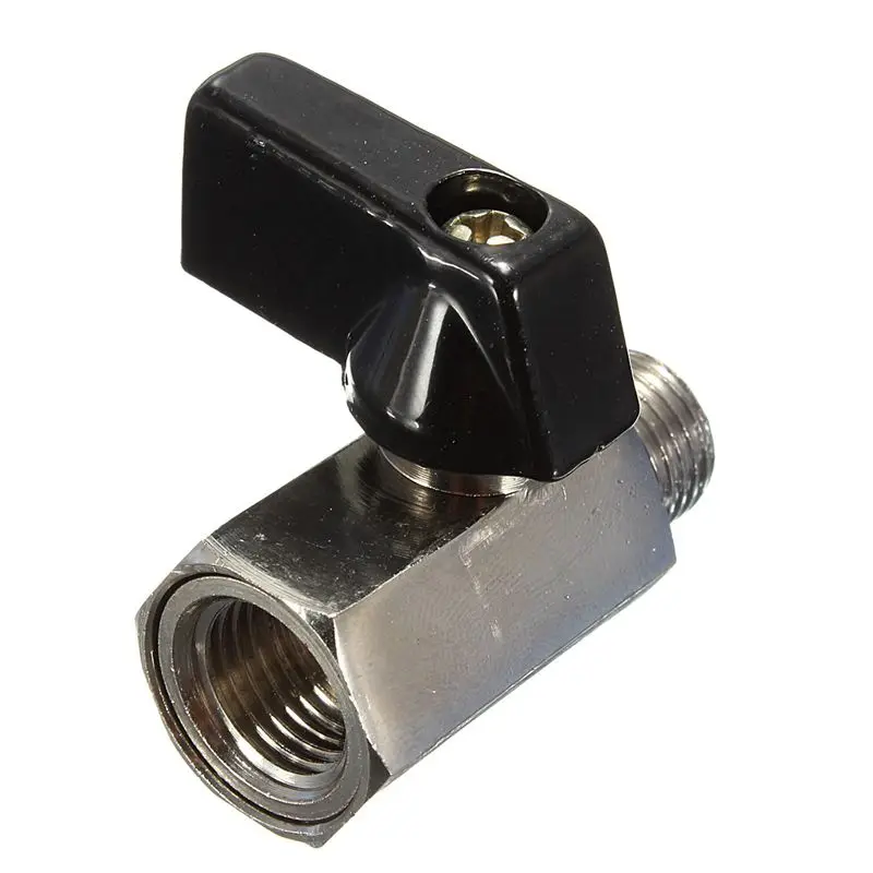 Chrome Brass 1/4inch Bsp Ball Valve Threads Tap Male to Female Air Compressor Hose
Chrome Brass 1/4inch Bsp Ball Valve Threads Tap Male to Female Air Compressor Hose