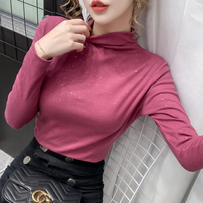 New Spring Top Sexy T Shirt Women Elasticity T-Shirt Korean Style Tee Woman Clothes Slim Tshirt Female Skinny Long Sleeve Tops
New Spring Top Sexy T Shirt Women Elasticity T-Shirt Korean Style Tee Woman Clothes Slim Tshirt Female Skinny Long Sleeve Tops