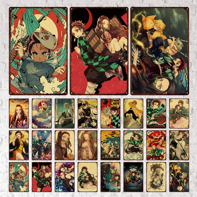 Anime Poster Tin Sign Demon Slayer Kimetsu No Yaiba Retro Metal Plaque Poster Wall Decor Art Home Room Decoration Painting
Anime Poster Tin Sign Demon Slayer Kimetsu No Yaiba Retro Metal Plaque Poster Wall Decor Art Home Room Decoration Painting