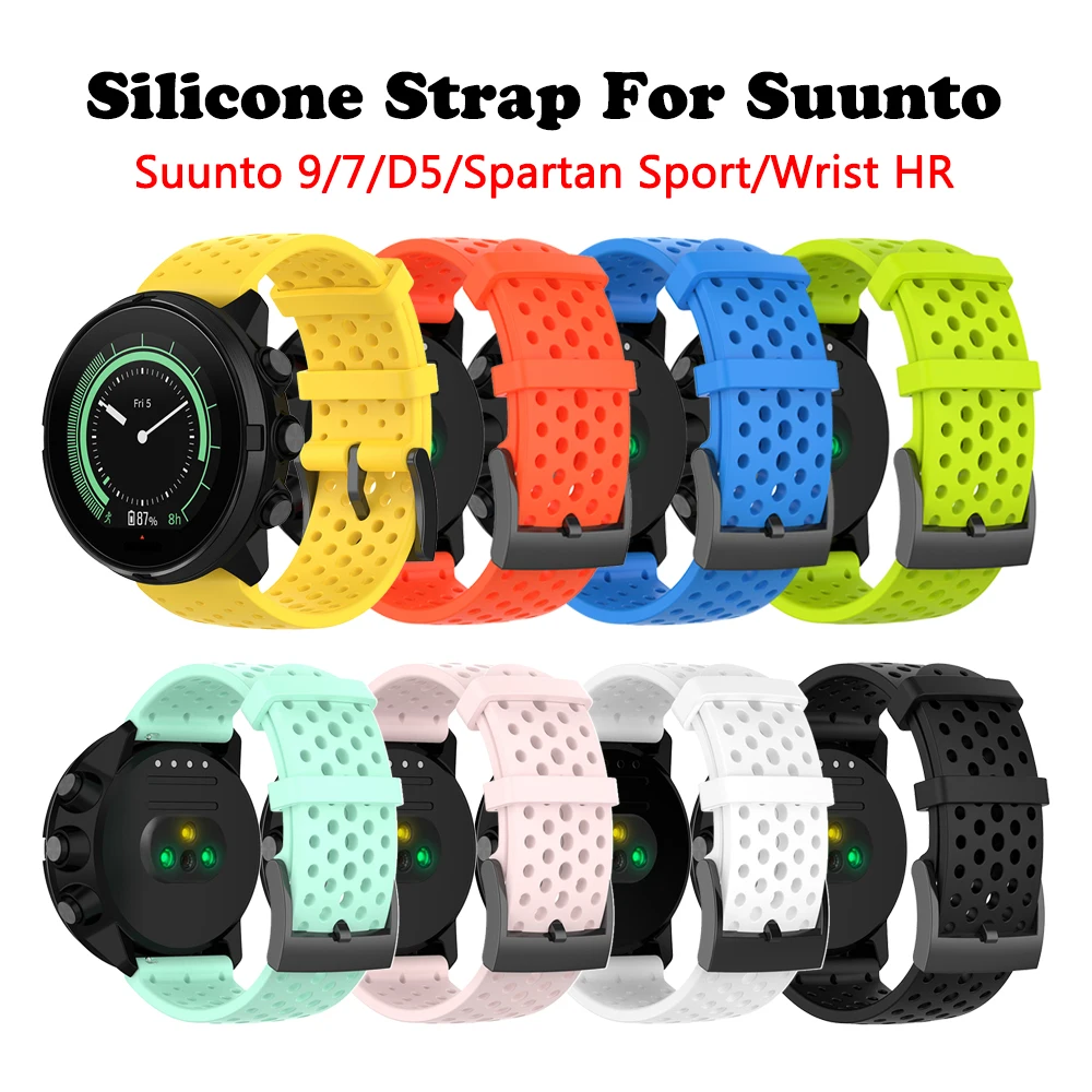 Silicone Strap Replacement WatchBand For suunto 7 D5 Wrist Bracelet for Suunto 9 Spartan Sport Wrist HR Baro Smart Watch Band
Silicone Strap Replacement WatchBand For suunto 7 D5 Wrist Bracelet for Suunto 9 Spartan Sport Wrist HR Baro Smart Watch Band