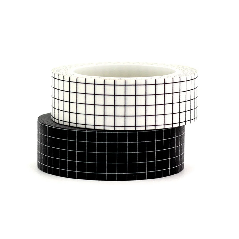 Useful Black & White Grid Japan Tapes Japanese Paper DIY Planner Masking Tape Adhesive Tapes Stickers 
Useful Black & White Grid Japan Tapes Japanese Paper DIY Planner Masking Tape Adhesive Tapes Stickers
