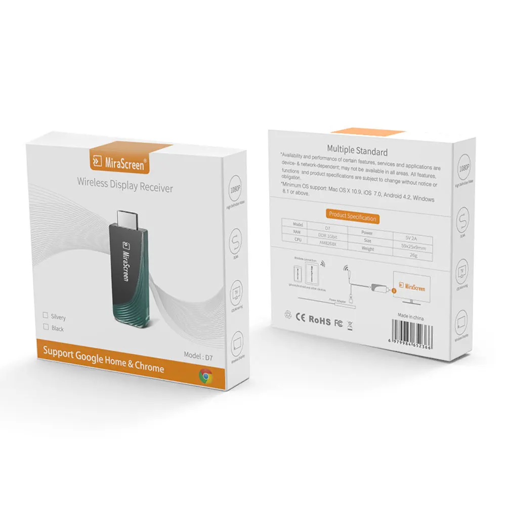 HDMI Wi-Fi беспроводной дисплей Dongle с поддержкой и 2 4G Full HD 1080P медиастример конвертер