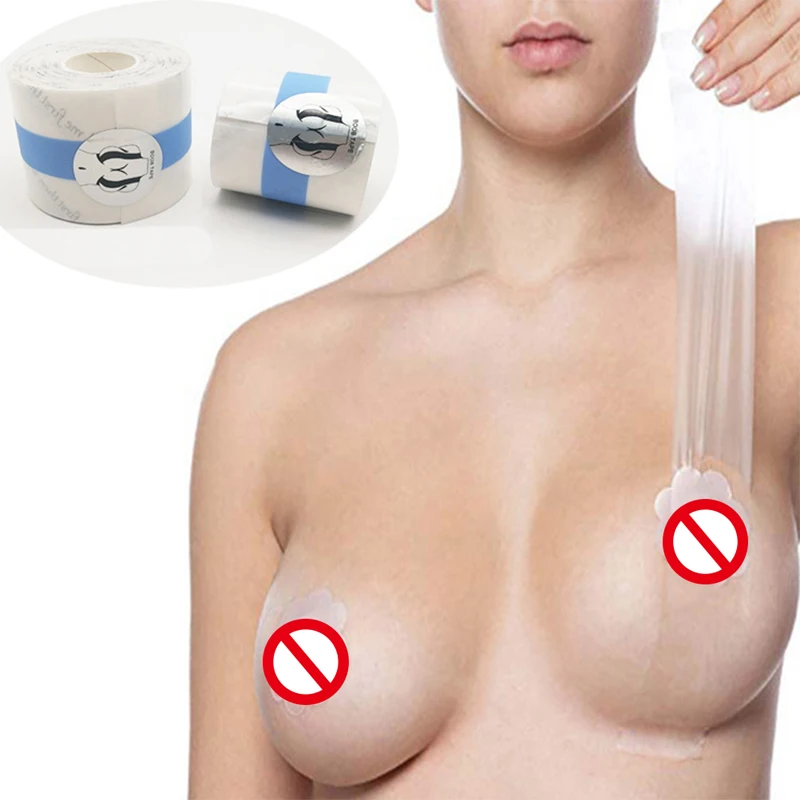 Women 1 Roll Transparent Breast Tape Nipple Cover Breast Pad Lift Push Up Strapless Invisible Comfort Sexy Clear Lingerie Tape
Women 1 Roll Transparent Breast Tape Nipple Cover Breast Pad Lift Push Up Strapless Invisible Comfort Sexy Clear Lingerie Tape