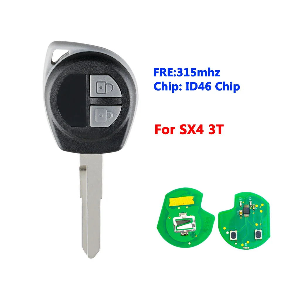 XNRKEY 2 Button SX4 Remote 315Mhz 3T for Suzuki SX4 
XNRKEY 2 Button SX4 Remote 315Mhz 3T for Suzuki SX4