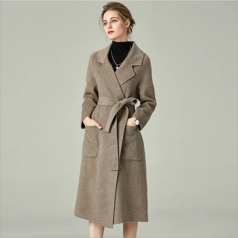 Oatmeal Gentle OL Women's Woolen Coat Winter Mid-Length Notched Classy New Windbreaker Female Beige Elegant Cashmere Overcoating
Oatmeal Gentle OL Women's Woolen Coat Winter Mid-Length Notched Classy New Windbreaker Female Beige Elegant Cashmere Overcoating