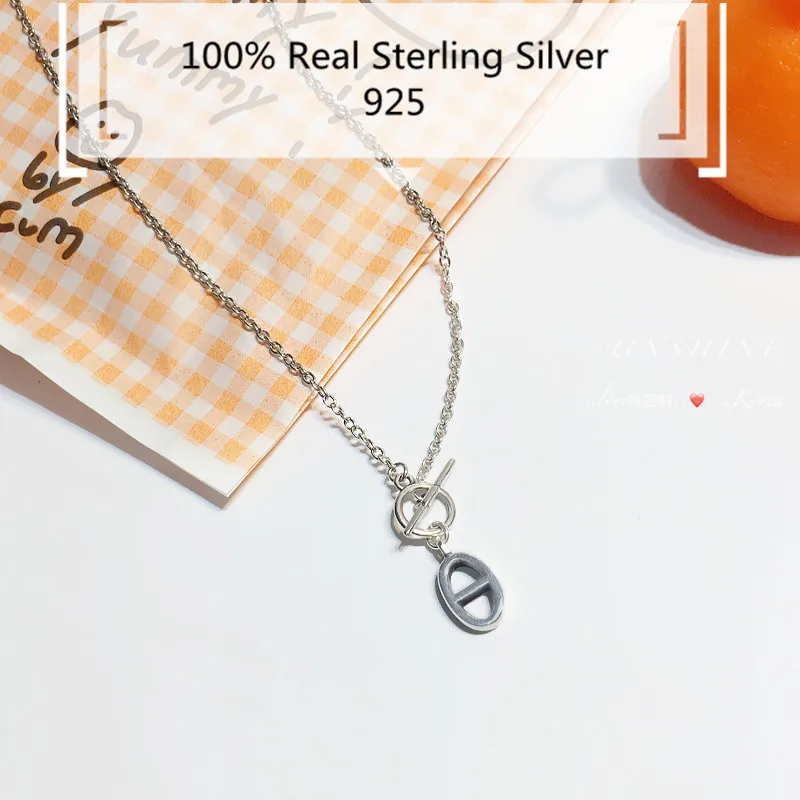 100% 925 Sterling Silver Necklace H Reponse Pedant European Handmade Silver Sweater Chain Gorgeous Hot Brand Jewelry T Closure 
100% 925 Sterling Silver Necklace H Reponse Pedant European Handmade Silver Sweater Chain Gorgeous Hot Brand Jewelry T Closure