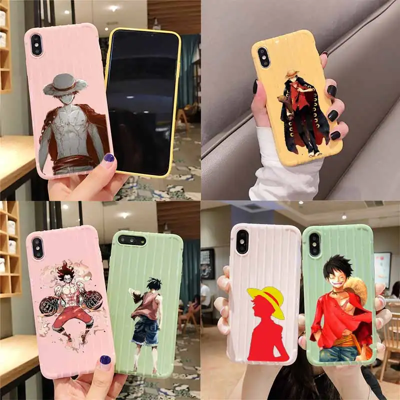 One piece cool luffy чемодан на колесиках текстурный чехол для телефона IPhone 11 Pro Max X XS MAX 8 7 6S