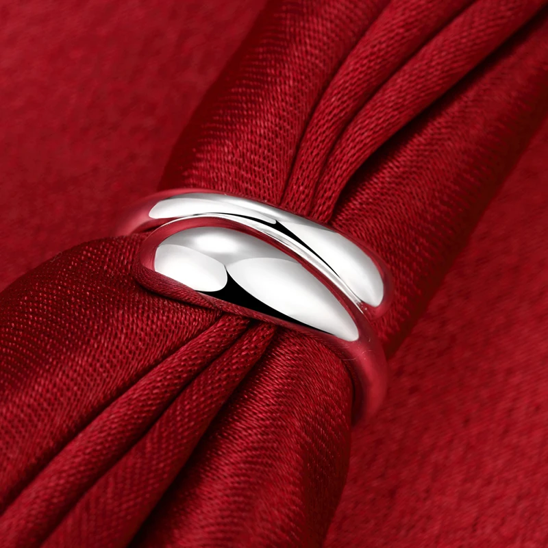 925 Серебряное кольцо капли воды для женщин Свадебные Модные Ювелирные изделия