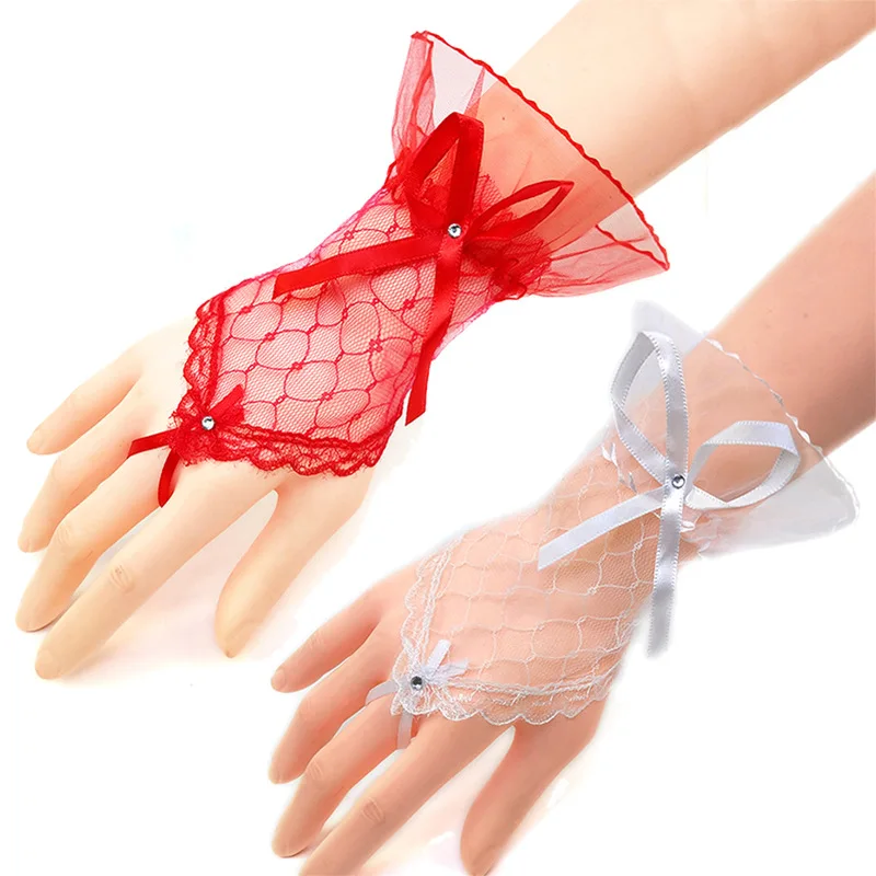 Summer Sexy Lace Net Yarn Cutout Half Finger Gloves Mesh Women Gloves Short Bow Sleeves Hollow Out Paragraph Clothing Gloves
Summer Sexy Lace Net Yarn Cutout Half Finger Gloves Mesh Women Gloves Short Bow Sleeves Hollow Out Paragraph Clothing Gloves