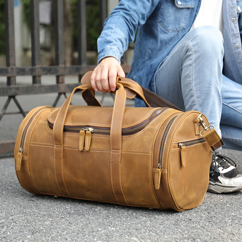 MVA Leather Travel Duffel Bags for Men Women Full Grain Leather Overnight Weekend Bags Sports Gym Duffle Hand Luggage Shoulder
MVA Leather Travel Duffel Bags for Men Women Full Grain Leather Overnight Weekend Bags Sports Gym Duffle Hand Luggage Shoulder