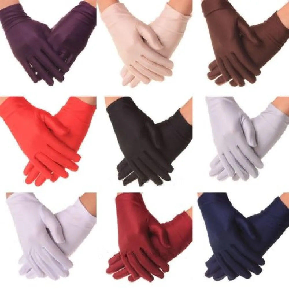 Evening Party Formal Prom Stretch Satin Gloves For Women Thin Stretch Gloves Dance Tight White Jewelry Gloves 5 Colors
Evening Party Formal Prom Stretch Satin Gloves For Women Thin Stretch Gloves Dance Tight White Jewelry Gloves 5 Colors