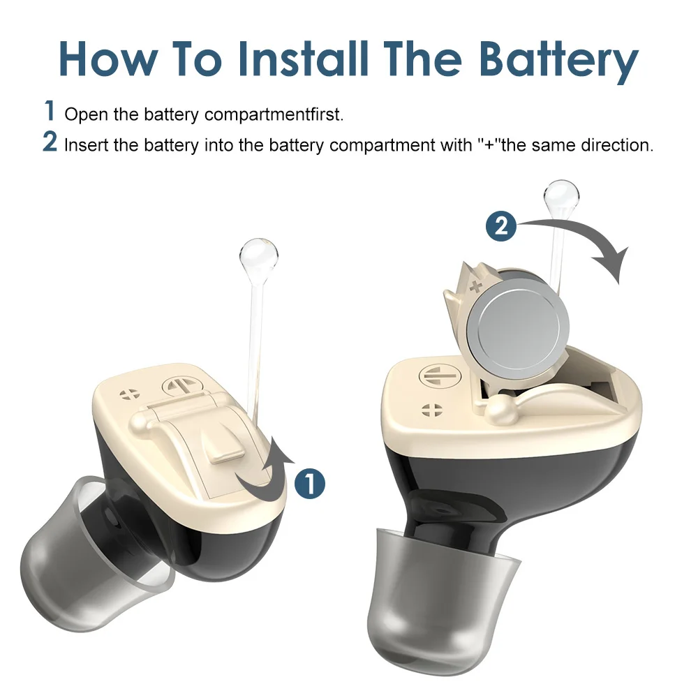 2pcs Hearing Aids with Battery Audifonos Voice Sound Amplifier Ear Aid Listening Device for The Elderly Deafness Health Care
2pcs Hearing Aids with Battery Audifonos Voice Sound Amplifier Ear Aid Listening Device for The Elderly Deafness Health Care