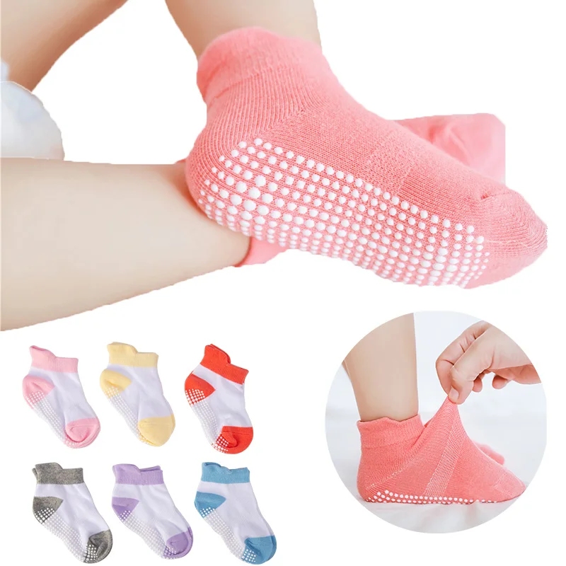 6 Pairs/lot 0 to 6 Yrs Cotton Baby 's Floor Socks Boys Girls Non-slip Boat Low Cut Sock With Rubber Grips Four Season
6 Pairs/lot 0 to 6 Yrs Cotton Baby 's Floor Socks Boys Girls Non-slip Boat Low Cut Sock With Rubber Grips Four Season