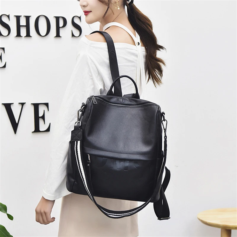 Fashion Women's Genuine Leather Backpack Large Capacity School Bags for Teenage Girls Bagpack Female Backpack Lady Mochila
Fashion Women's Genuine Leather Backpack Large Capacity School Bags for Teenage Girls Bagpack Female Backpack Lady Mochila