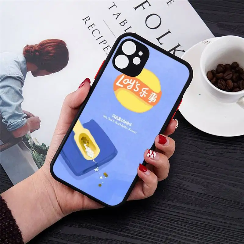 Color Potato lays Soft Phone Case Transparent Matte for iPhone 7 8 11 12 s mini pro X XS XR MAX Plus cover funda 
Color Potato lays Soft Phone Case Transparent Matte for iPhone 7 8 11 12 s mini pro X XS XR MAX Plus cover funda
