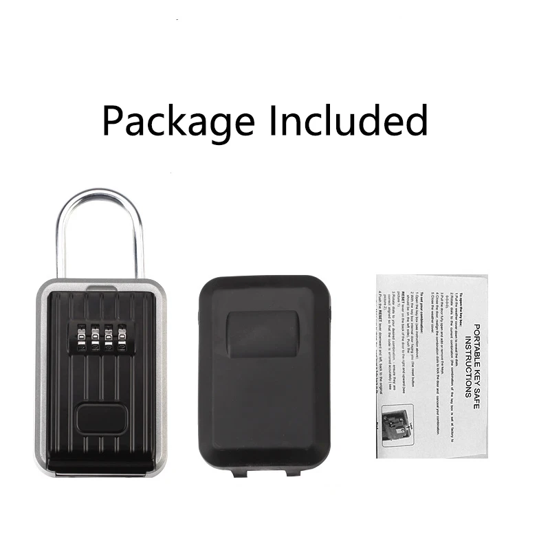 Key Lock Box, Key Storage Lock Box Aluminium Alloy Key Safe Box Weatherproof 4 Digit Combination for Indoors and Outdoors
Key Lock Box, Key Storage Lock Box Aluminium Alloy Key Safe Box Weatherproof 4 Digit Combination for Indoors and Outdoors