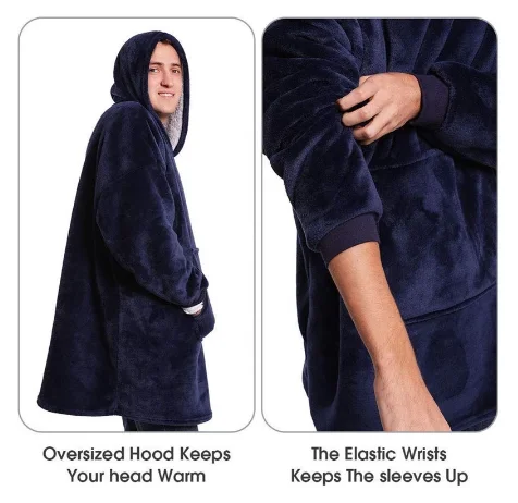 Oversized TV Blanket Sweatshirt Hoodie Ultra Plush Soft Warm Outdoor Winter Hooded Coats Bathrobe Fleece Pullover for Men Women 
Oversized TV Blanket Sweatshirt Hoodie Ultra Plush Soft Warm Outdoor Winter Hooded Coats Bathrobe Fleece Pullover for Men Women