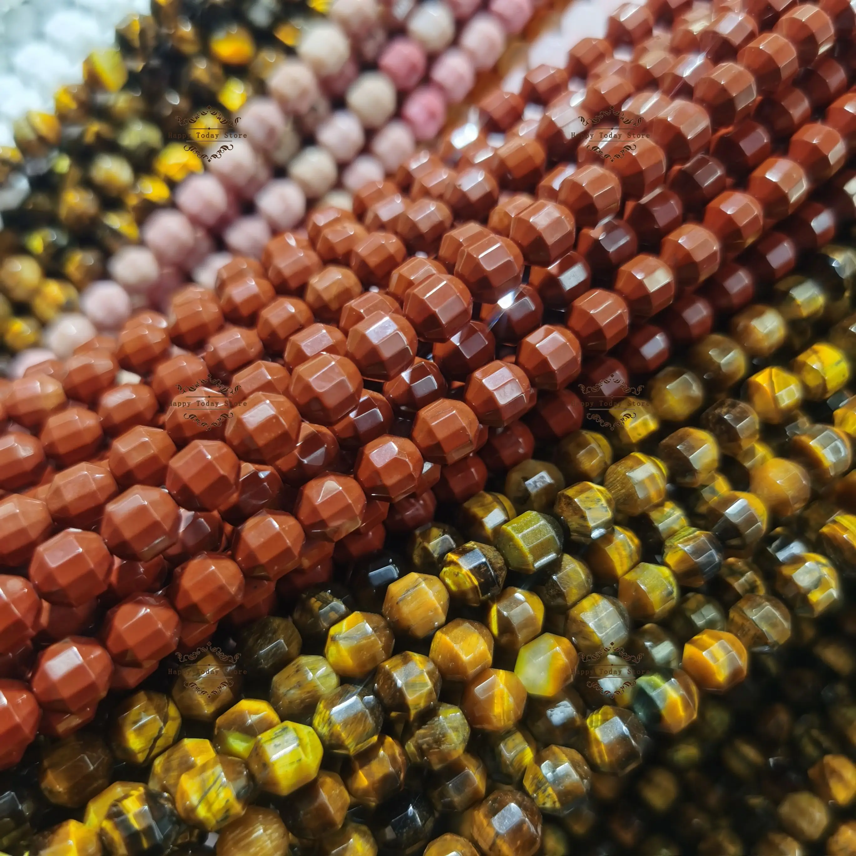 Natural stone Rose Quartz Tiger Eye Red Jasper All kinds of gems geometry bucket beads Long chain Available for jewelry DIY
Natural stone Rose Quartz Tiger Eye Red Jasper All kinds of gems geometry bucket beads Long chain Available for jewelry DIY