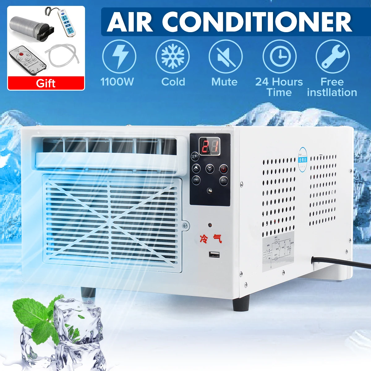 Portable 1100W Desktop Air Conditioner Outdoor Free Installation USB Fast Charging Remote Control Cooling Fan For Home Industry
Portable 1100W Desktop Air Conditioner Outdoor Free Installation USB Fast Charging Remote Control Cooling Fan For Home Industry