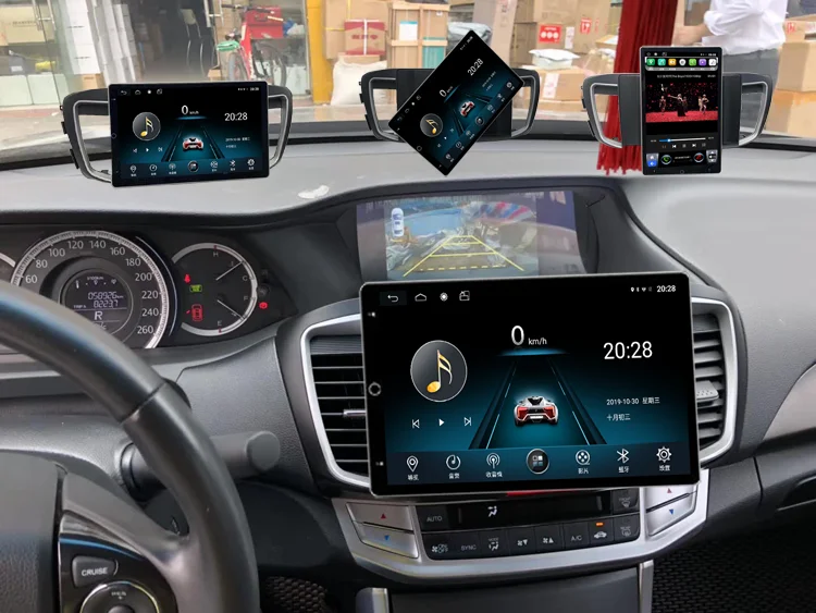 Электрический вращающийся большой экран Android 9 0 мультимедиа для Honda Accord 2014 GPS