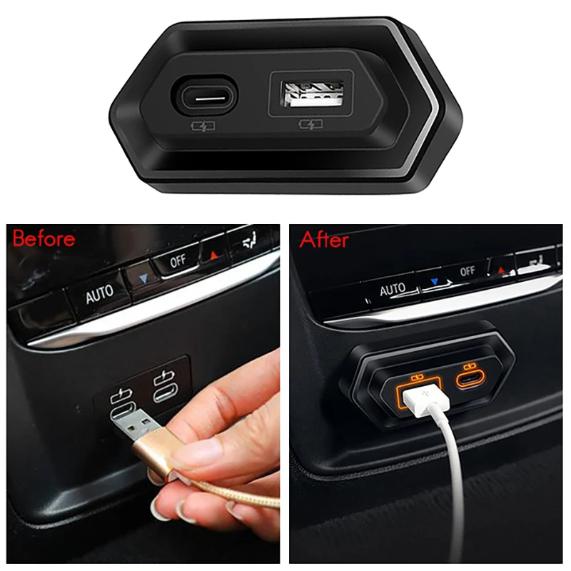 Декоративная крышка для зарядного интерфейса USB Type-C-для BMW 3 серии G20 G28 защитные наклейки для портов заднего сиденья Type-C
Декоративная крышка для зарядного интерфейса USB Type-C-для BMW 3 серии G20 G28 защитные наклейки для портов заднего сиденья Type-C