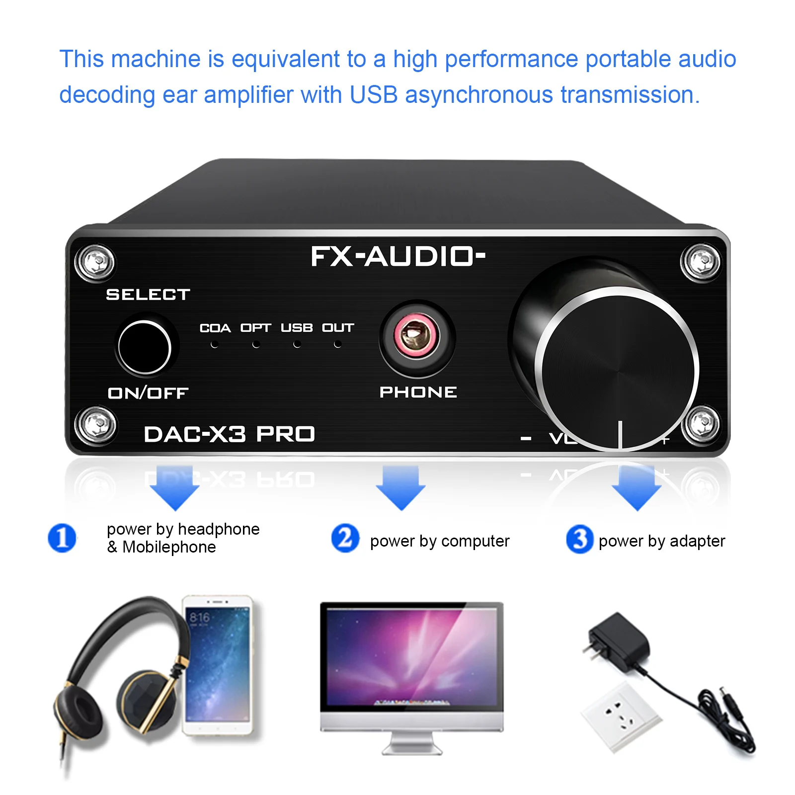 2021 FX-Audio New X3PRO DAC Digital to Analog Converter Headphone Amplifier Car Audio Amplifier Optical/PC-USB/Coaxial DC5V
2021 FX-Audio New X3PRO DAC Digital to Analog Converter Headphone Amplifier Car Audio Amplifier Optical/PC-USB/Coaxial DC5V
