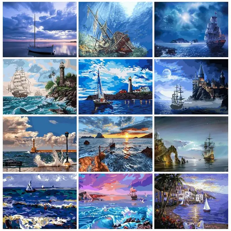 Sailboat Oil Paint By Numbers Landscape Home Decor For Adults Pictures Drawing On Canvas pintura por números
Sailboat Oil Paint By Numbers Landscape Home Decor For Adults Pictures Drawing On Canvas pintura por números