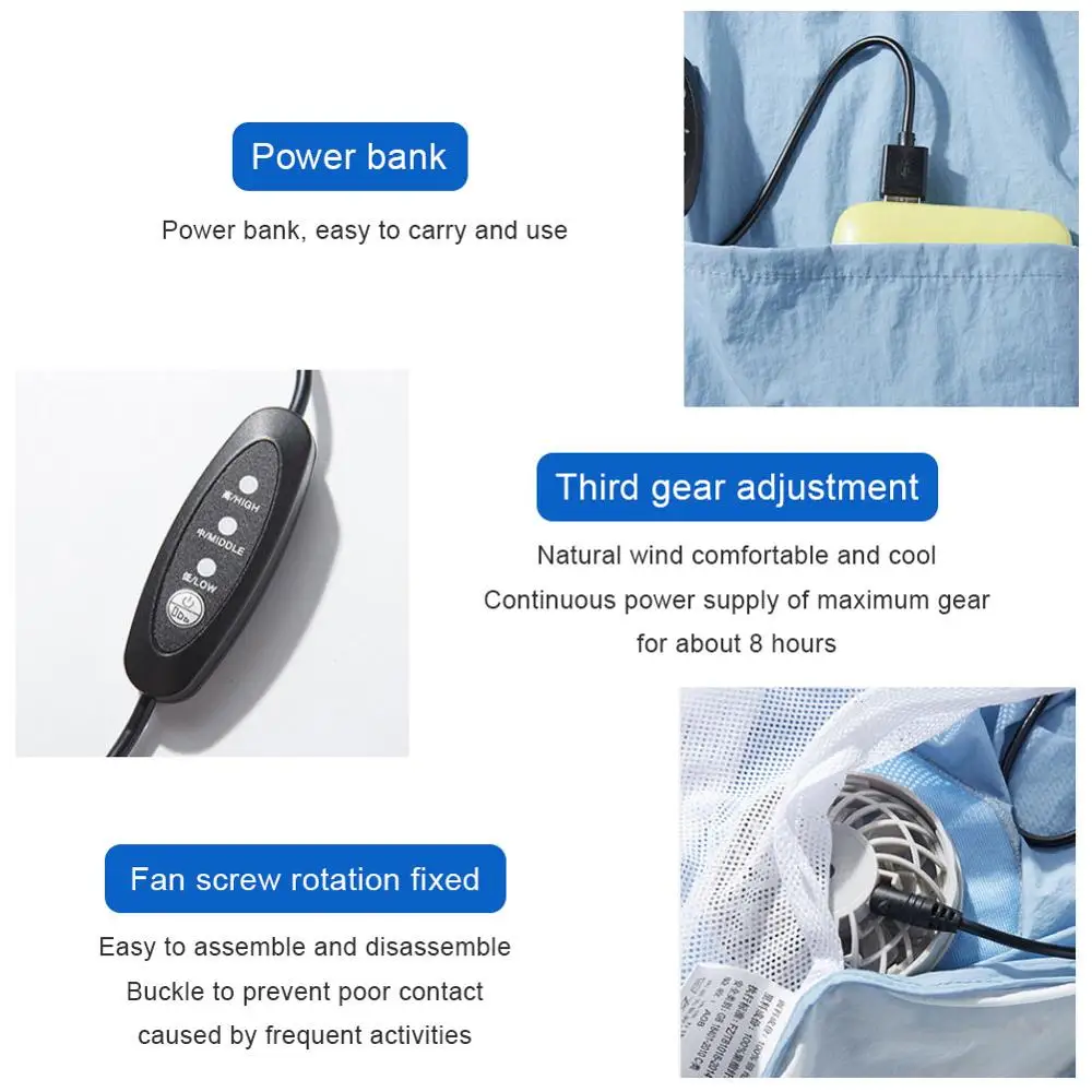 New USB Fan Cooling Hiking Vest Fishing Cycling Vest Air Conditioning Work Outdoors Quick Cooling Vest Summer Cooling Men/women
New USB Fan Cooling Hiking Vest Fishing Cycling Vest Air Conditioning Work Outdoors Quick Cooling Vest Summer Cooling Men/women