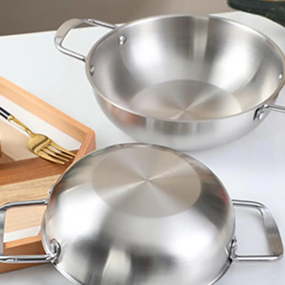 Noodle Pan Convenient Double Handle Design Stainless Steel Frosted Thick Ramen Pan for Kitchen
Noodle Pan Convenient Double Handle Design Stainless Steel Frosted Thick Ramen Pan for Kitchen