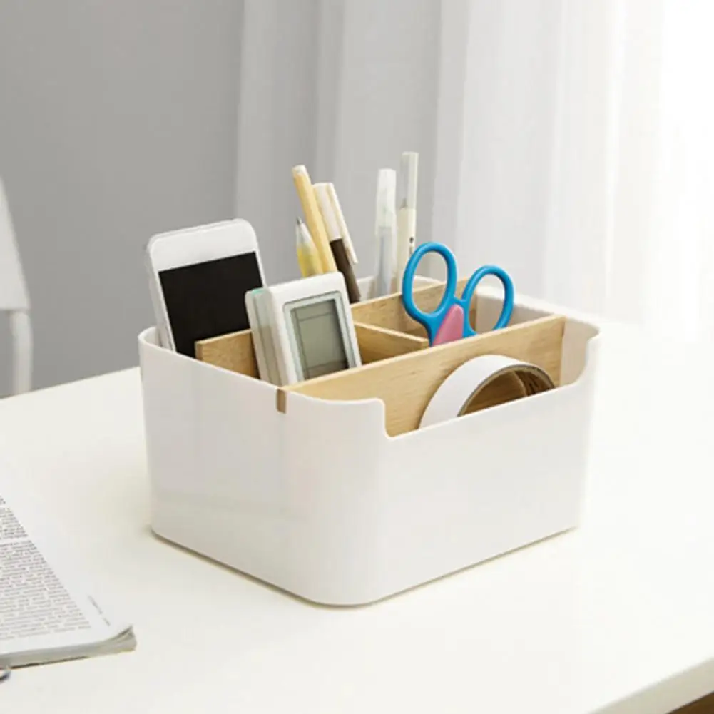 5 Grids Storage Box Widely Applied Exquisite Workmanship Smooth Surface Desktop Remote Control Holder Box for Sundries
5 Grids Storage Box Widely Applied Exquisite Workmanship Smooth Surface Desktop Remote Control Holder Box for Sundries
