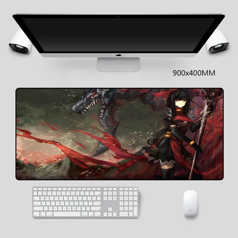Anime Girl Warrior Picture Mouse Pads with Sewn Edges Gaming Mouse Pad 900x400mm Natural Rubber Table Mat for Anime Cartoon Fans
Anime Girl Warrior Picture Mouse Pads with Sewn Edges Gaming Mouse Pad 900x400mm Natural Rubber Table Mat for Anime Cartoon Fans