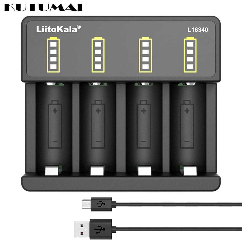 16340 4 Slot Battery Charger for 3.7V AAA/AA Rechargeable Battery Short Circuit Protection USB LED Indicator Ni-MH/Ni-Cd Charger
16340 4 Slot Battery Charger for 3.7V AAA/AA Rechargeable Battery Short Circuit Protection USB LED Indicator Ni-MH/Ni-Cd Charger