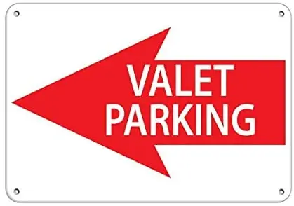 Crysss Warning Sign Valet Parking Left Arrow Symbol Parking Sign Road Sign Business Sign 8X12 Inches Aluminum Metal Sign
Crysss Warning Sign Valet Parking Left Arrow Symbol Parking Sign Road Sign Business Sign 8X12 Inches Aluminum Metal Sign