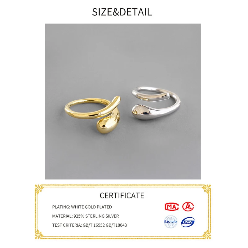 Real 925% Sterling Vintage Double Color Opening Ring For Charming Women Party Fashion Fine Jewelry Classic Accessories
Real 925% Sterling Vintage Double Color Opening Ring For Charming Women Party Fashion Fine Jewelry Classic Accessories